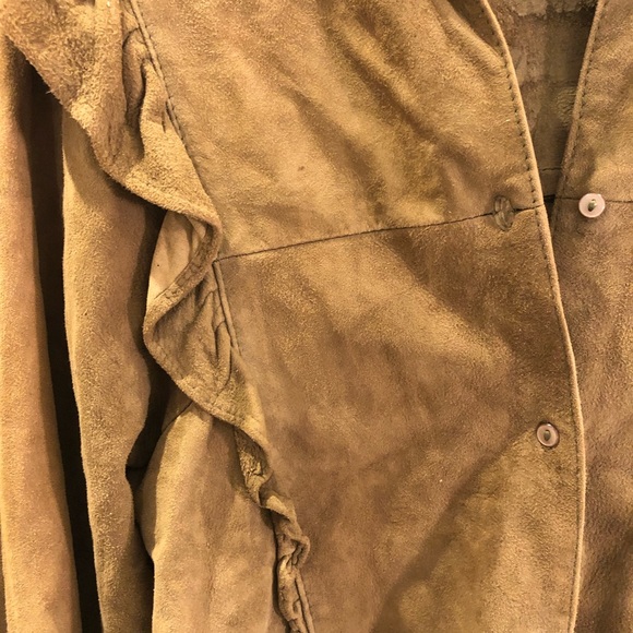 Vintage suede blouse shirt. - Picture 2 of 4